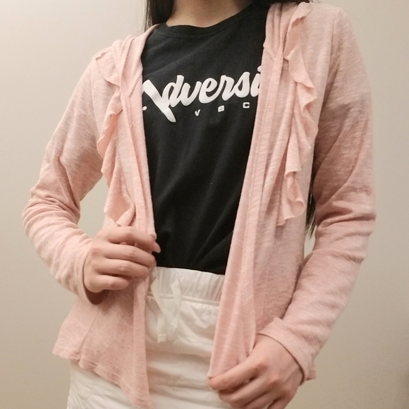 Pink Ruffled Sweater - Picture 3 of 6